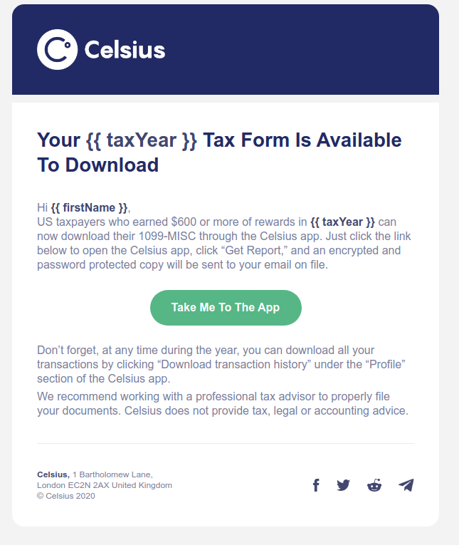 Where can I find my IRS 1099-MISC report? – Celsius Network